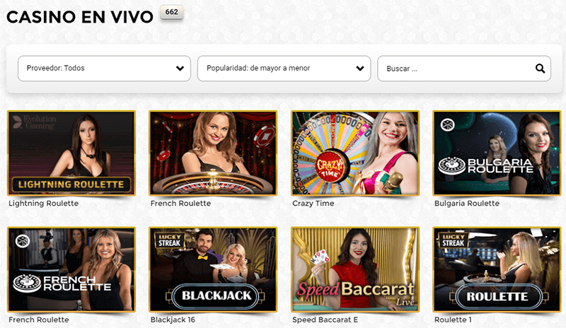 Casino en Vivo de Unique